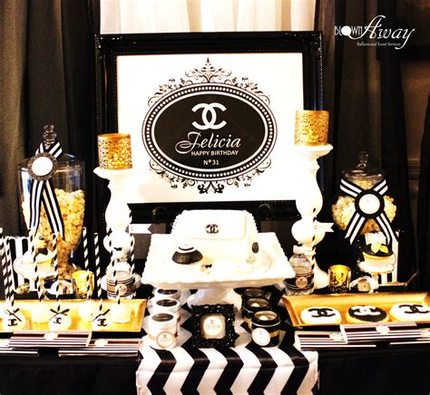 coco chanel party|Coco Chanel party decorations.